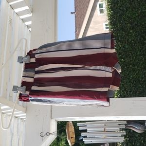 Striped Stretchy Waist Shorts